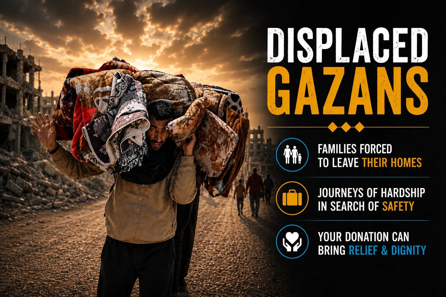 Support Displaced Gazans in Egypt